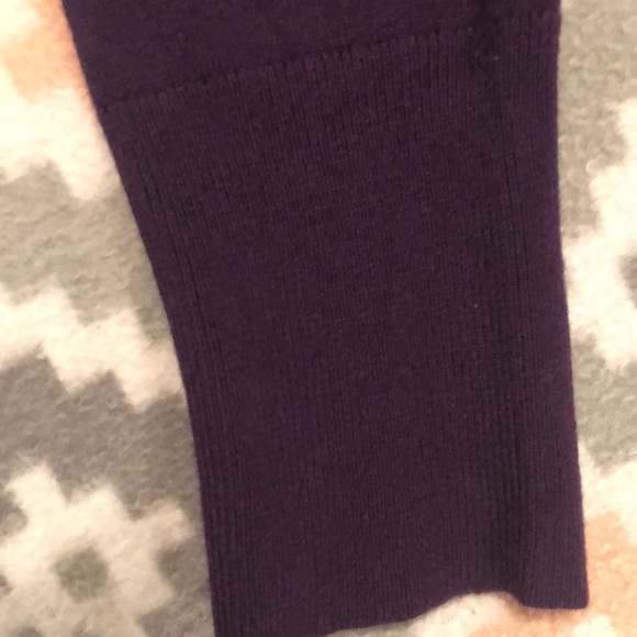 Lane Bryant Deep Purple Knit Cardigan Sweater Size 14/16 - Picture 4 of 11